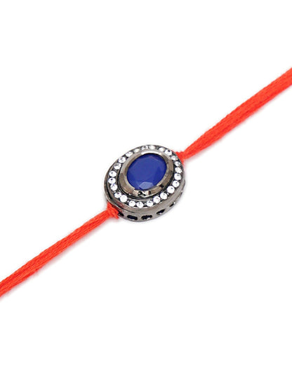 Designer kundan Rakhi - Ruby Raang