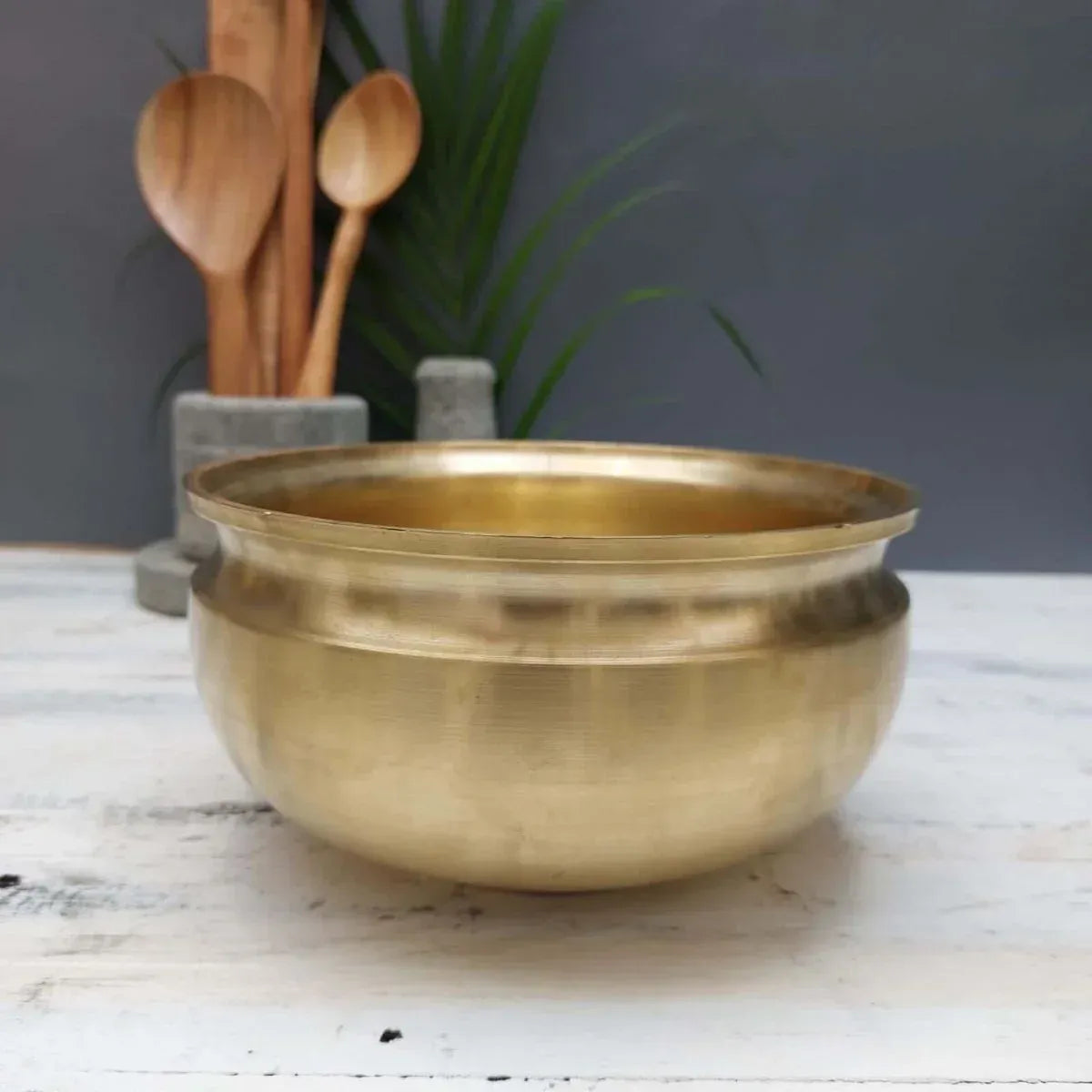 Zishta Bronze Vengala Chatti Kaiya Uruli Small Handcrafted Traditional Cookware