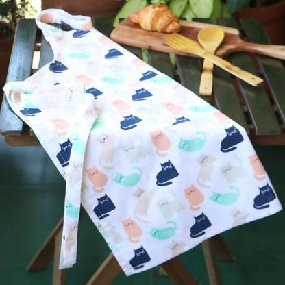 Oak & Lily 100% Cotton Kitchen Apron-Multicolour