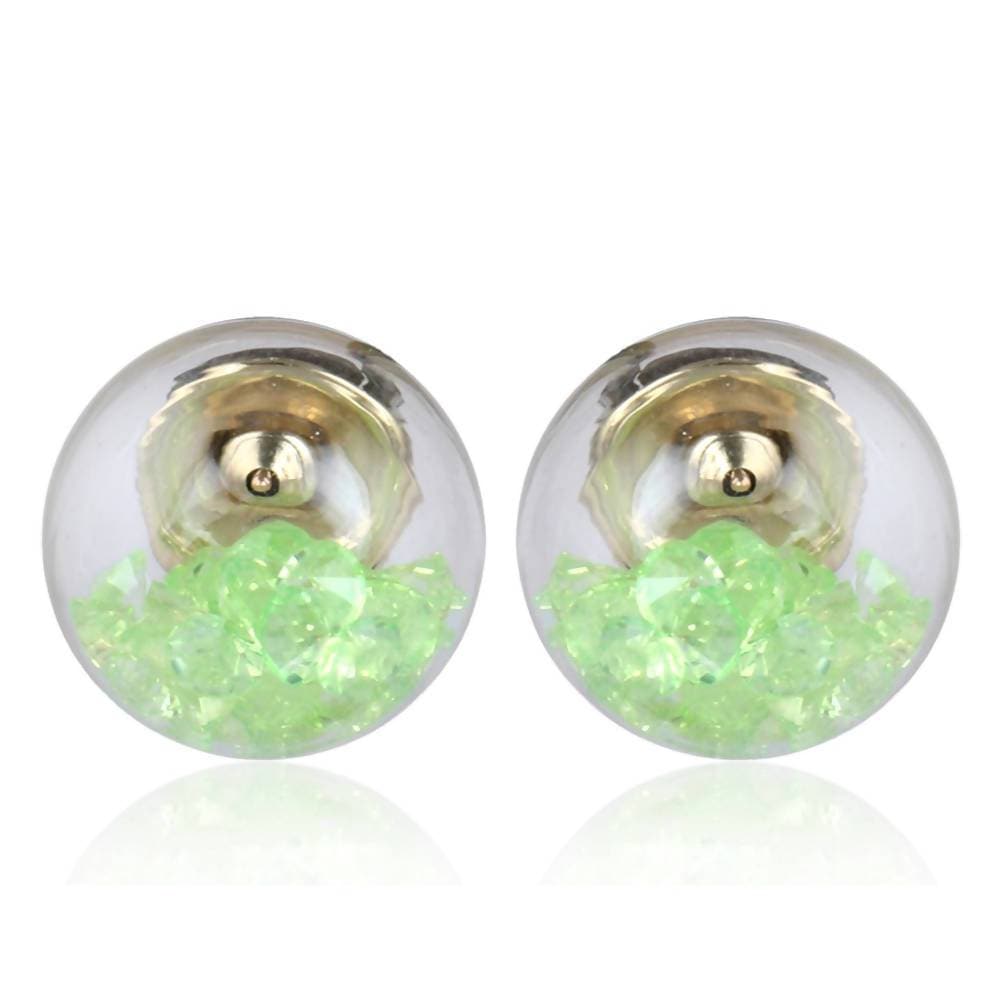 Trendoo Jewelry Gold-Polished Stylish Fancy Party Wear Pink Studs
