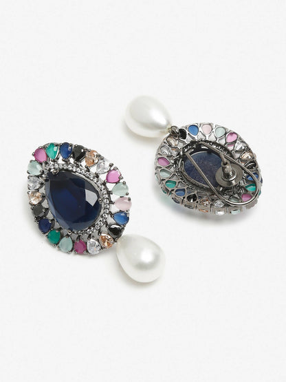 Multicoloured Contemporary Studs Earrings - Ruby Raang