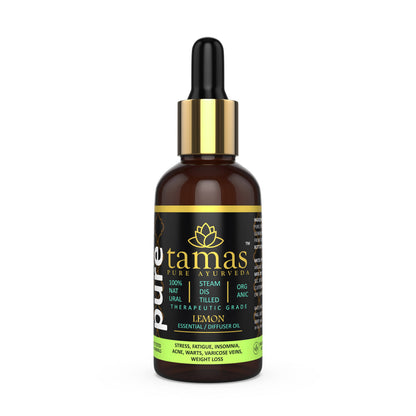 Tamas Pure Ayurveda 100% Organic Lemon Essential Oil-USDA Certified Organic