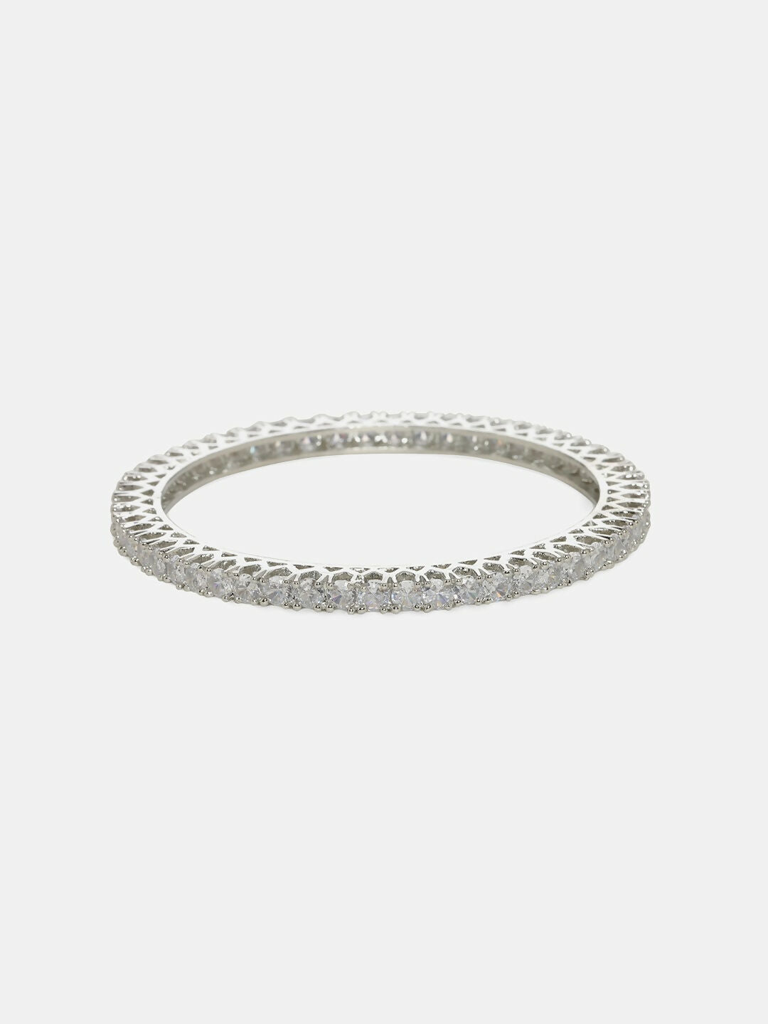 Crystal Stone Bangle- Ruby Raang