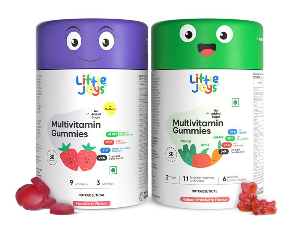 Little Joys Multivitamins for Moms & Kids Gummies 2-6 yr Combo