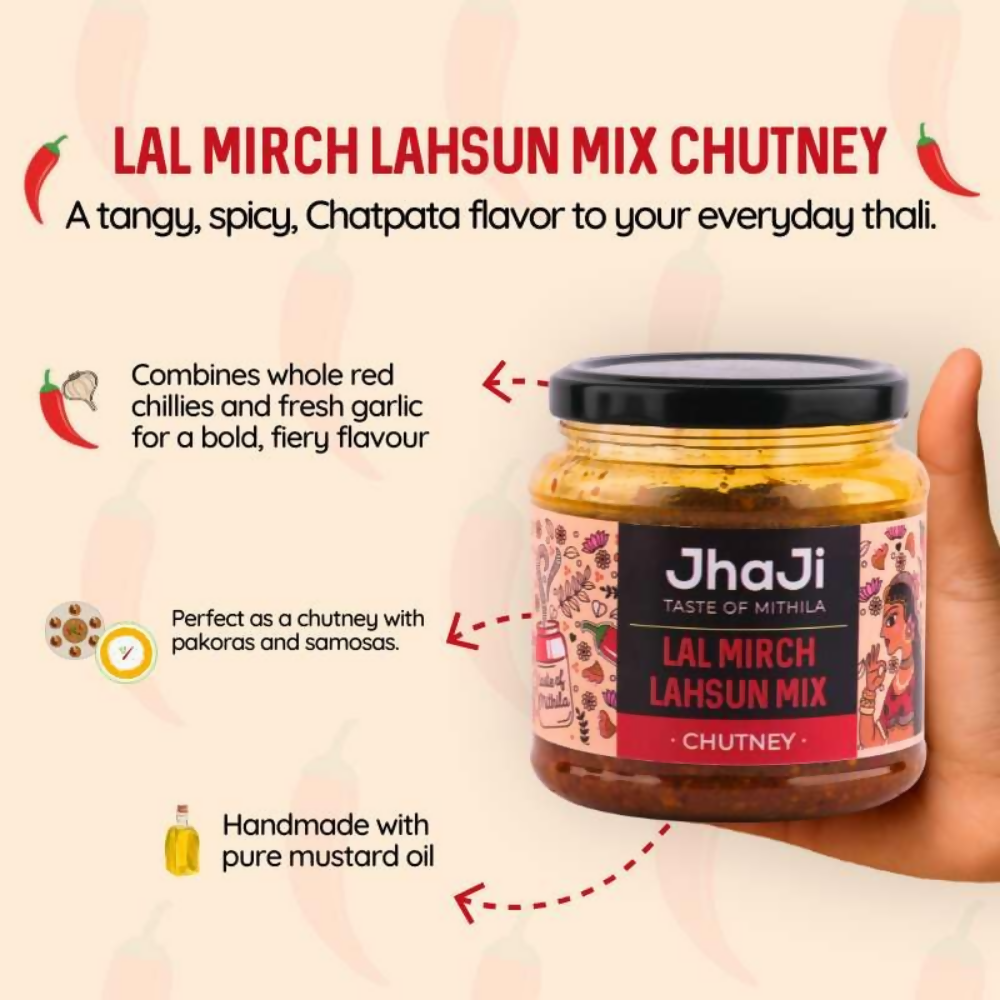 Jhaji Store Lal Mirch Lahsun Chutney