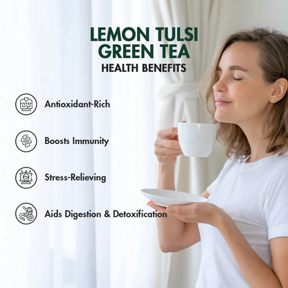 Tea Treasure Lemon Tulsi Green Tea