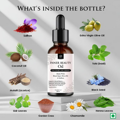 Al Masnoon Inner Beauty Oil For Women Natural Herbal Blend