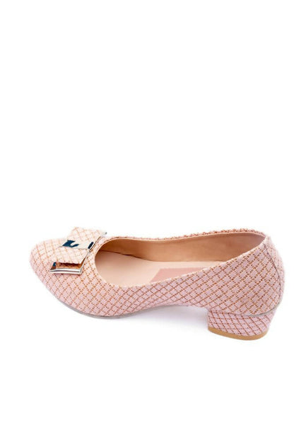 Tiny Bugs Girls Party Wear Ballerinas - Rose Gold