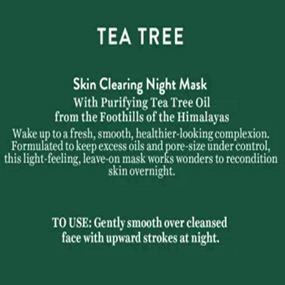 Biotique Advanced Organics Tea Tree Skin Clearing Night Mask - 50 gms