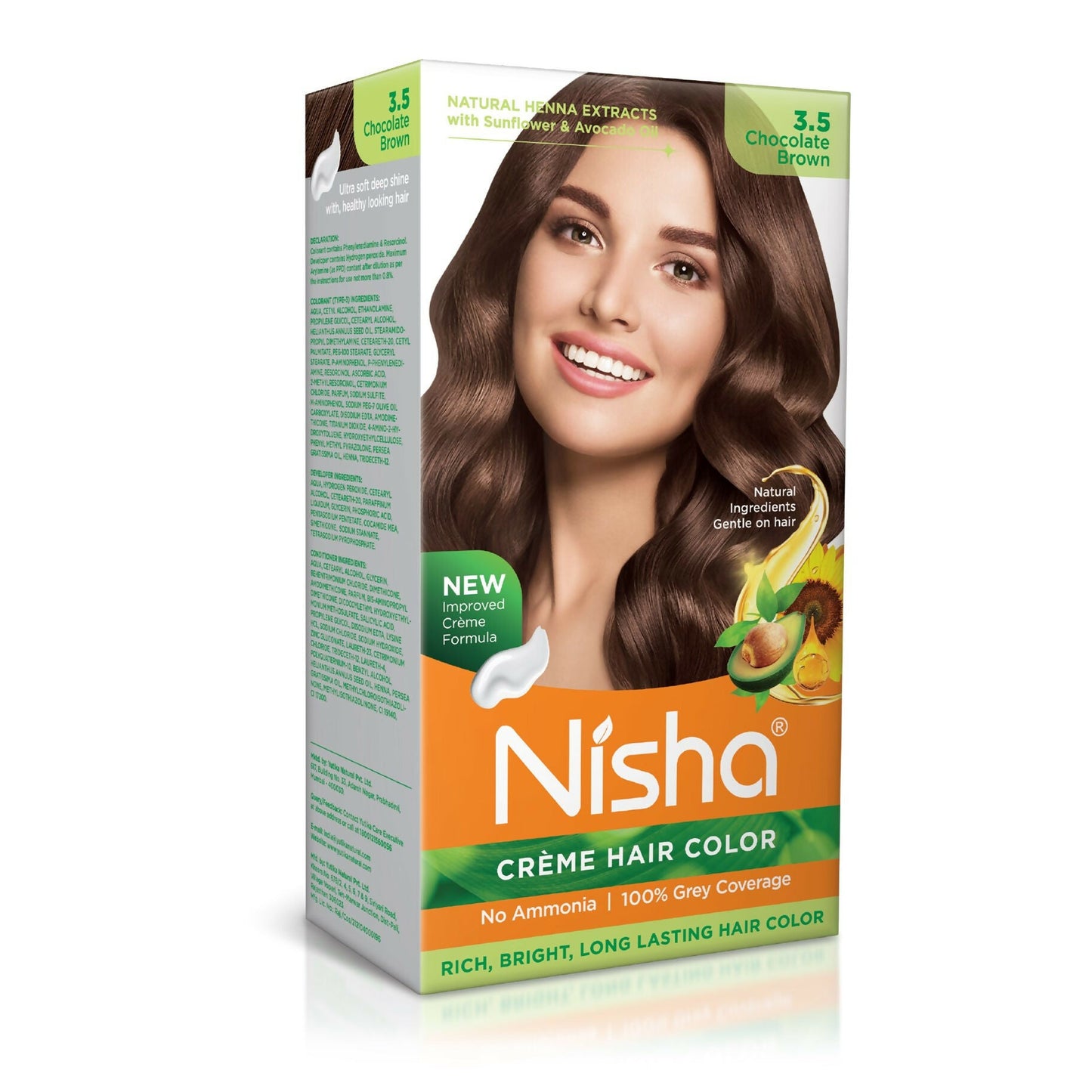 Nisha Creme Hair Color for Women - Chocolate Brown