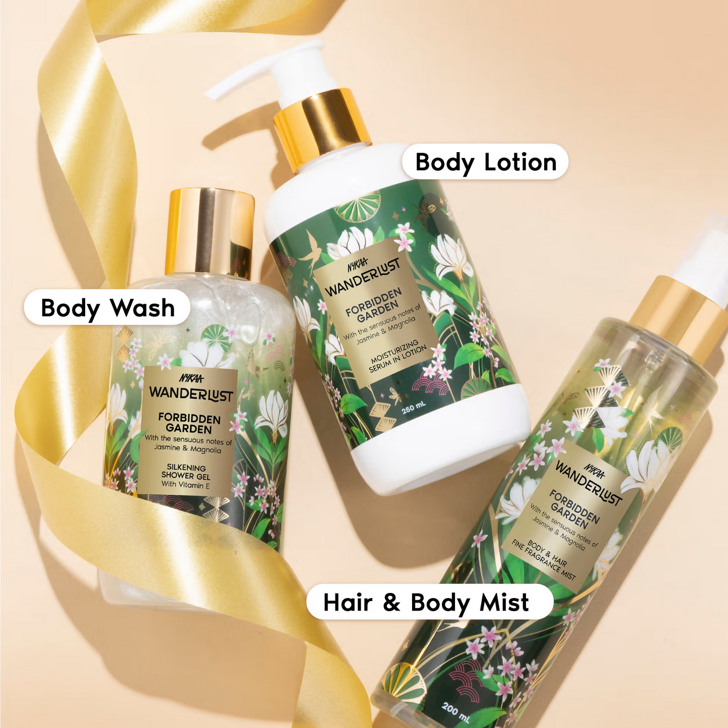 Wanderlust Forbidden Garden for Women - Shower Gel, Lotion, Mist