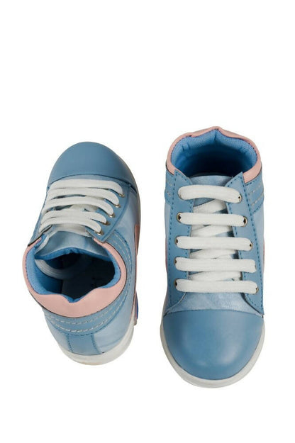 Tiny Bugs For Boys & Girls Party Wear Boots - Sky Blue