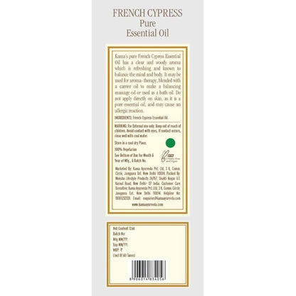 Kama Ayurveda French Cypress Essential Oil 12ml