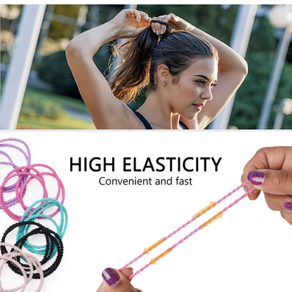 Bronson Professional Elastic Hair Rubber Bands Hair Ties Soft Stretchable Multicolor