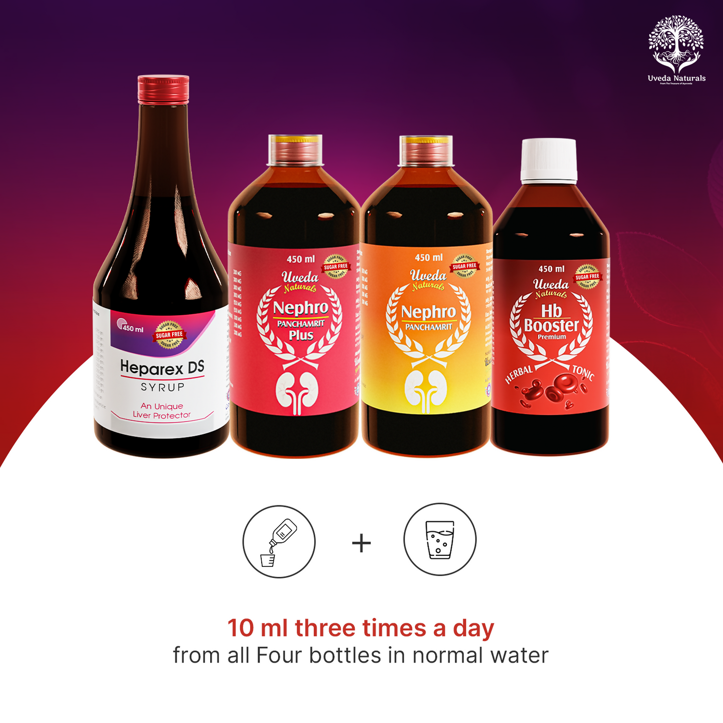Uveda Naturals 4-in-1 Sugar Free Combo