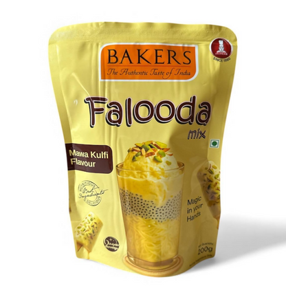 BAKERS Flavour Chocolate, Kulfi and Vanilla Falooda Mix Powder
