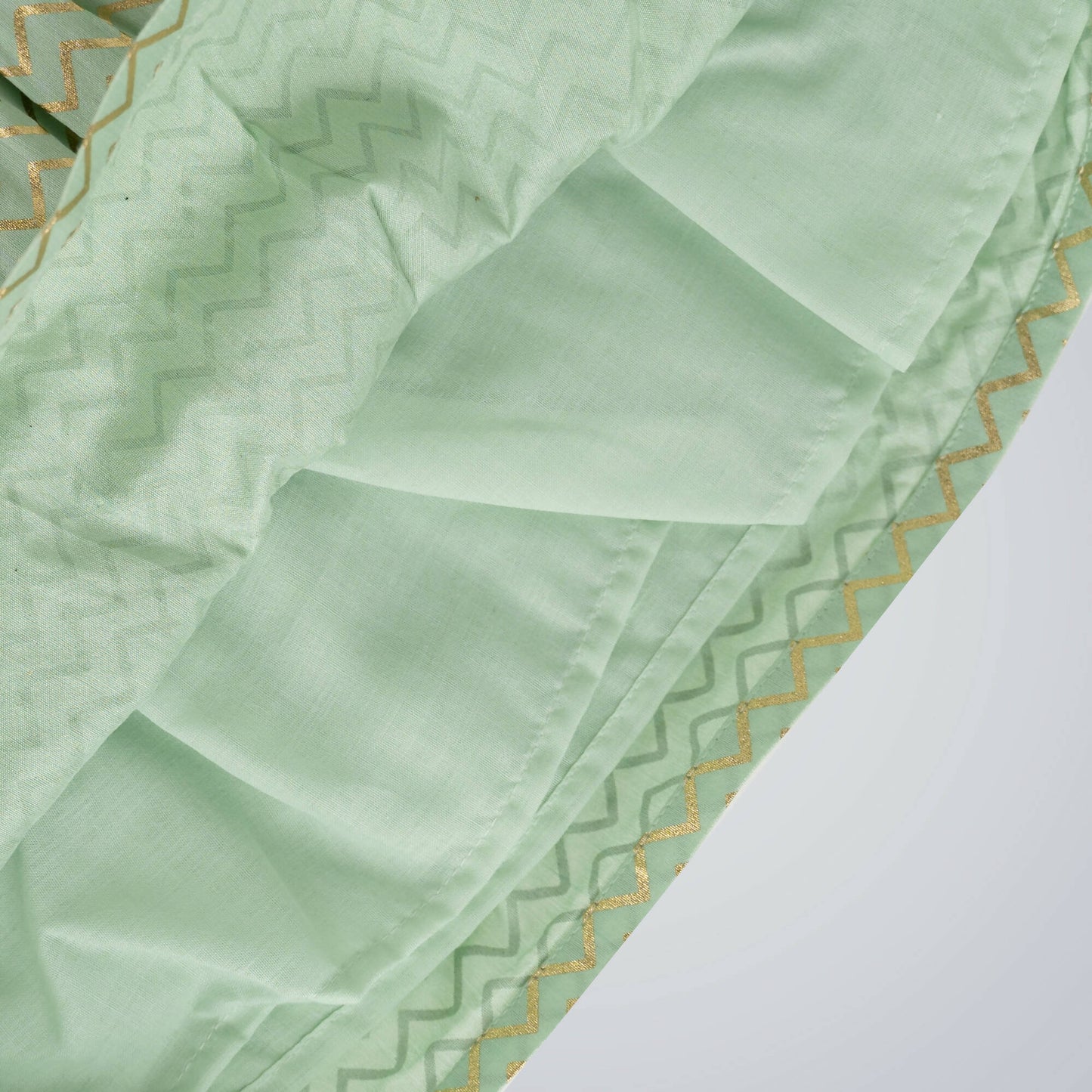 Pink Cow Fashions Gold & Green Printed Dress