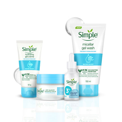 Simple Skincare Water Boost 100 Hour Intense Hydration Combo