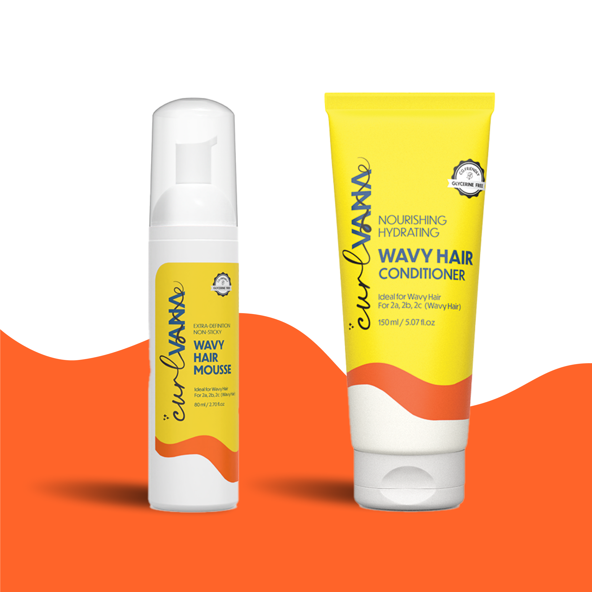 ThriveCo Curlvana Wavy Hair Care Range with Conditioner & Mousse