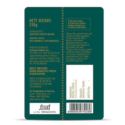 Cothas Coffee Aroma Gold Medium Roasted Coffee Beans