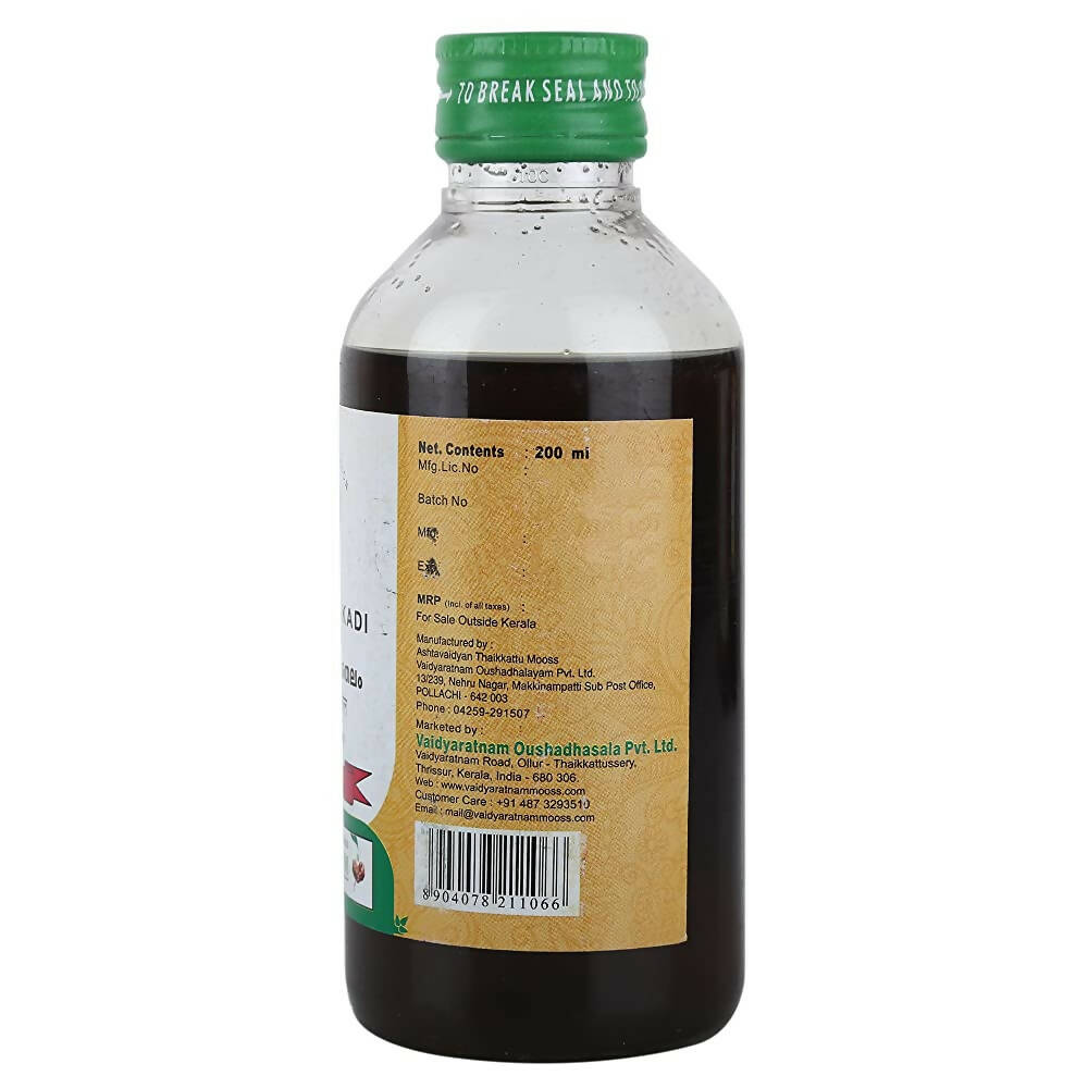 Vaidyaratnam Bringamalakadi Thailam - 200 ml