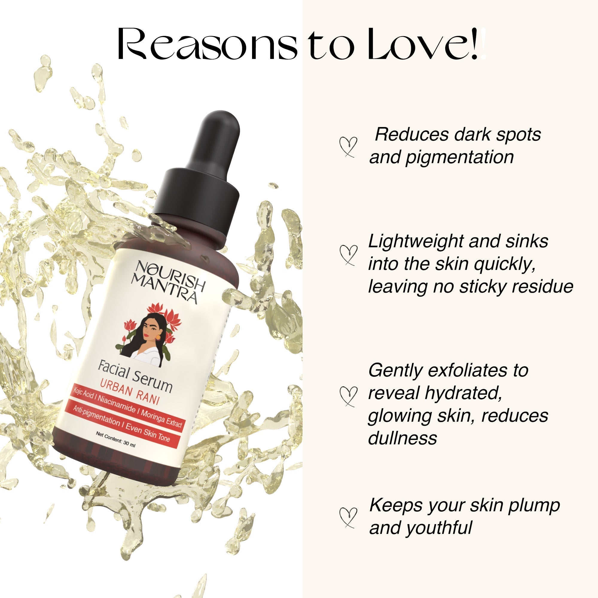 Nourish Mantra Urban Rani Facial Serum - 30 ml