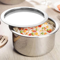 SAVYA HOME Triply Stainless Steel Tope Patila with Lid 3L 20cm Handi Casserole Gas Induction