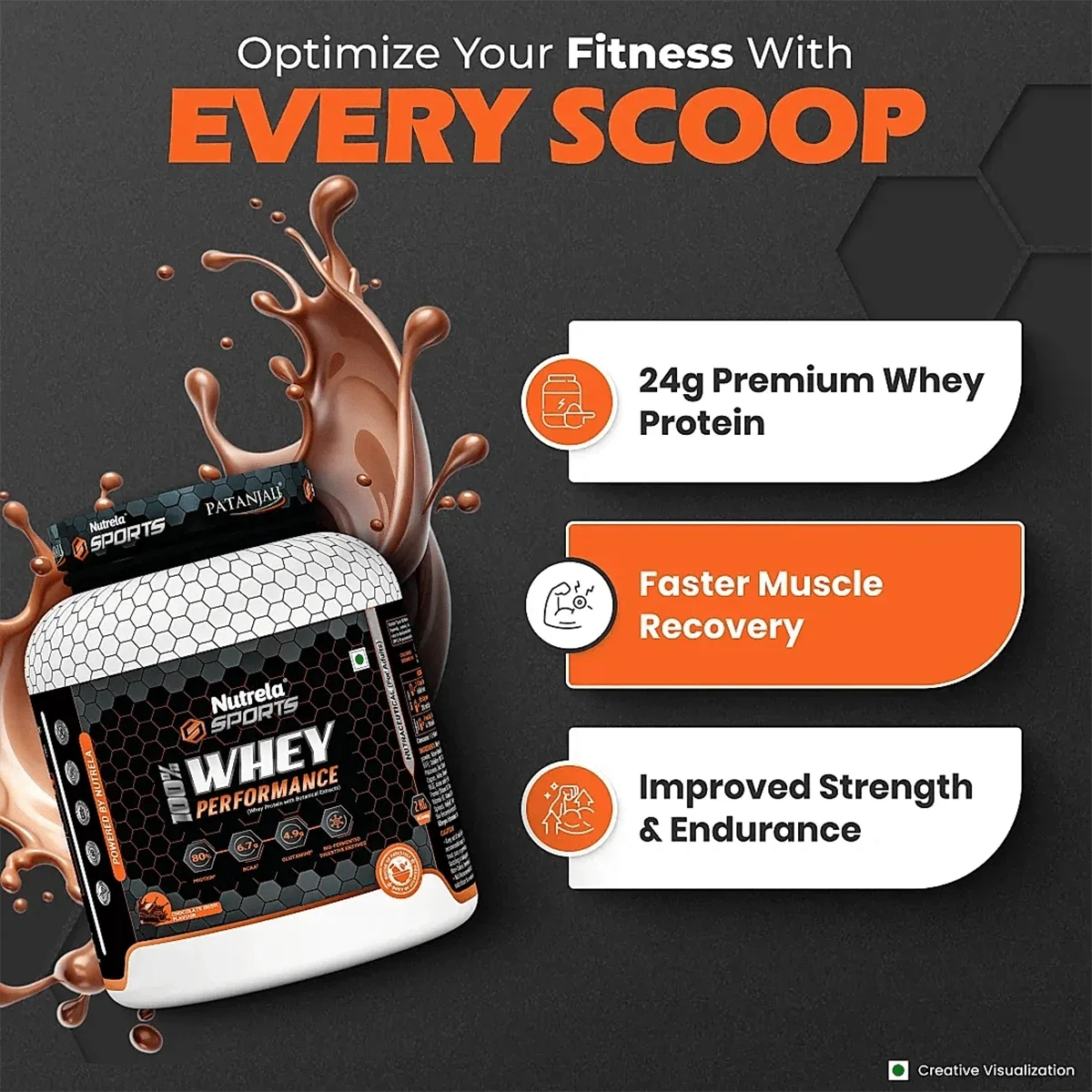 Patanjali Nutrela Sports Whey Performance (Choc-irish)