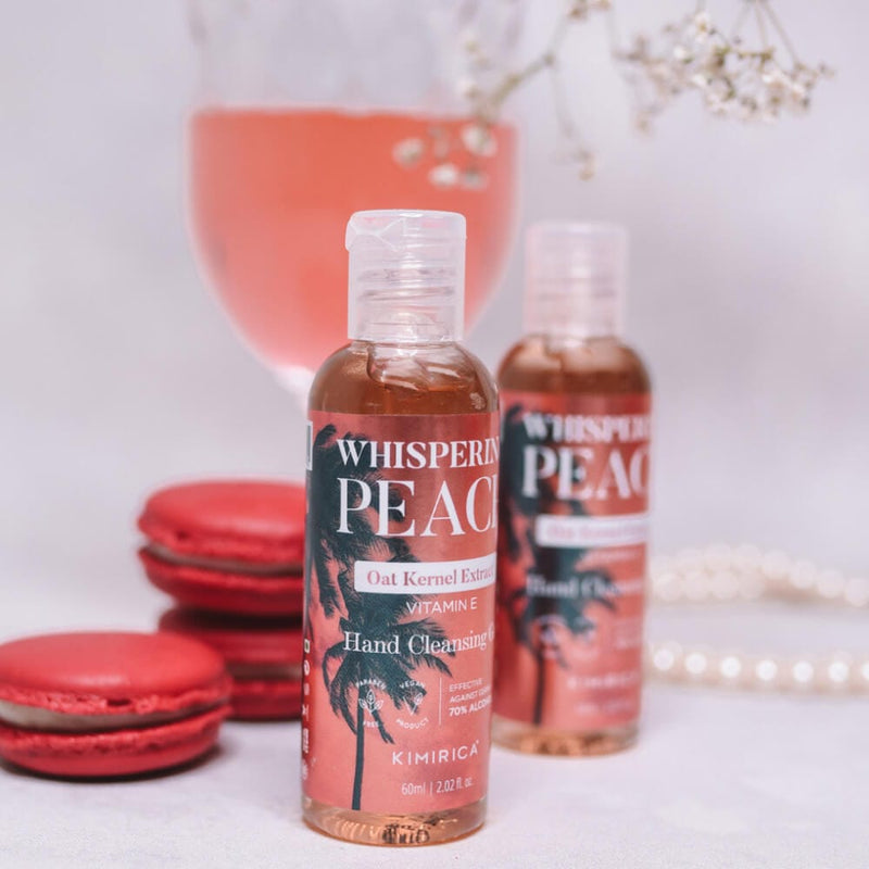Kimirica Whispering Peach Sanitizer Hand Cleansing Gel - 60 ml