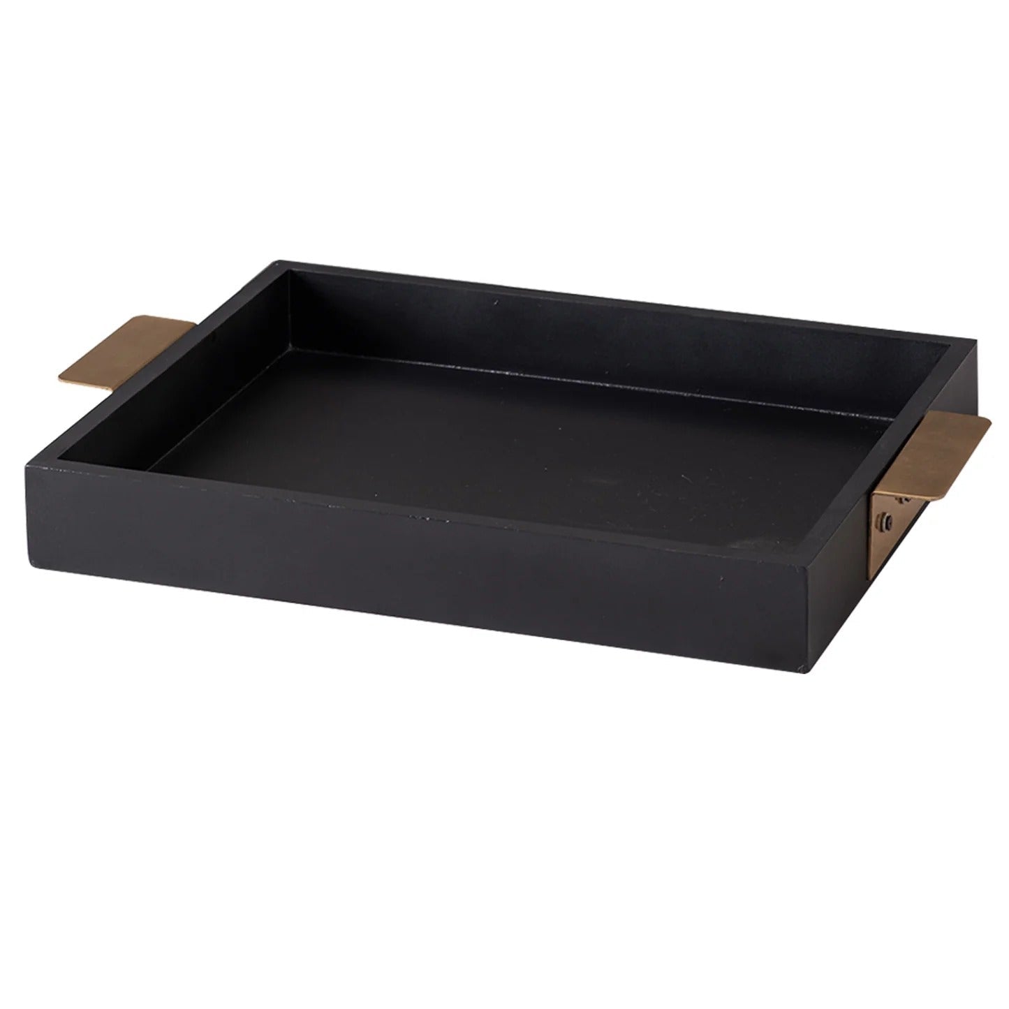 Nestroots Black MDF Serving Tray Modern Design