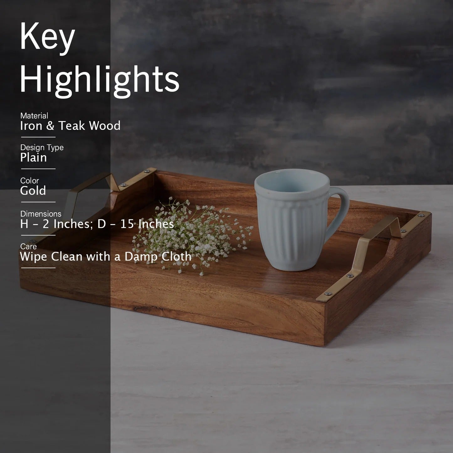 Nestroots The Inseparables MDF Serving Tray Set