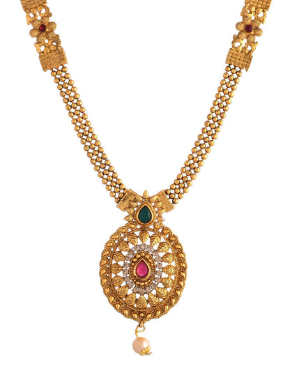 VOJ Women Gold Color stainless steel Jewellery Set