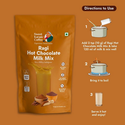 Sweet Karam Coffee Ragi Hot Chocolate Milk Mix