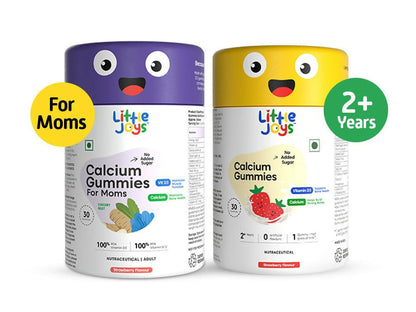 Little Joys Calcium Gummies for Moms & Kids 2+ Years Combo