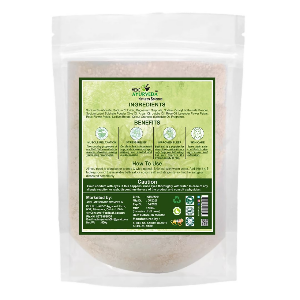 VedicAyurveda Lemongrass Bath Salt