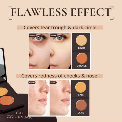 Colorbar 24Hrs Wear Concealer Palette Medium-Deep - 9 gms