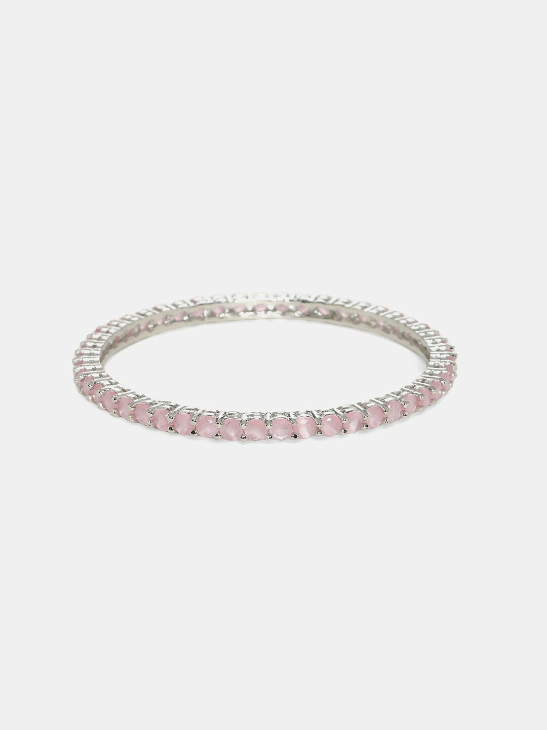 Pink Stone Bangle- Ruby Raang