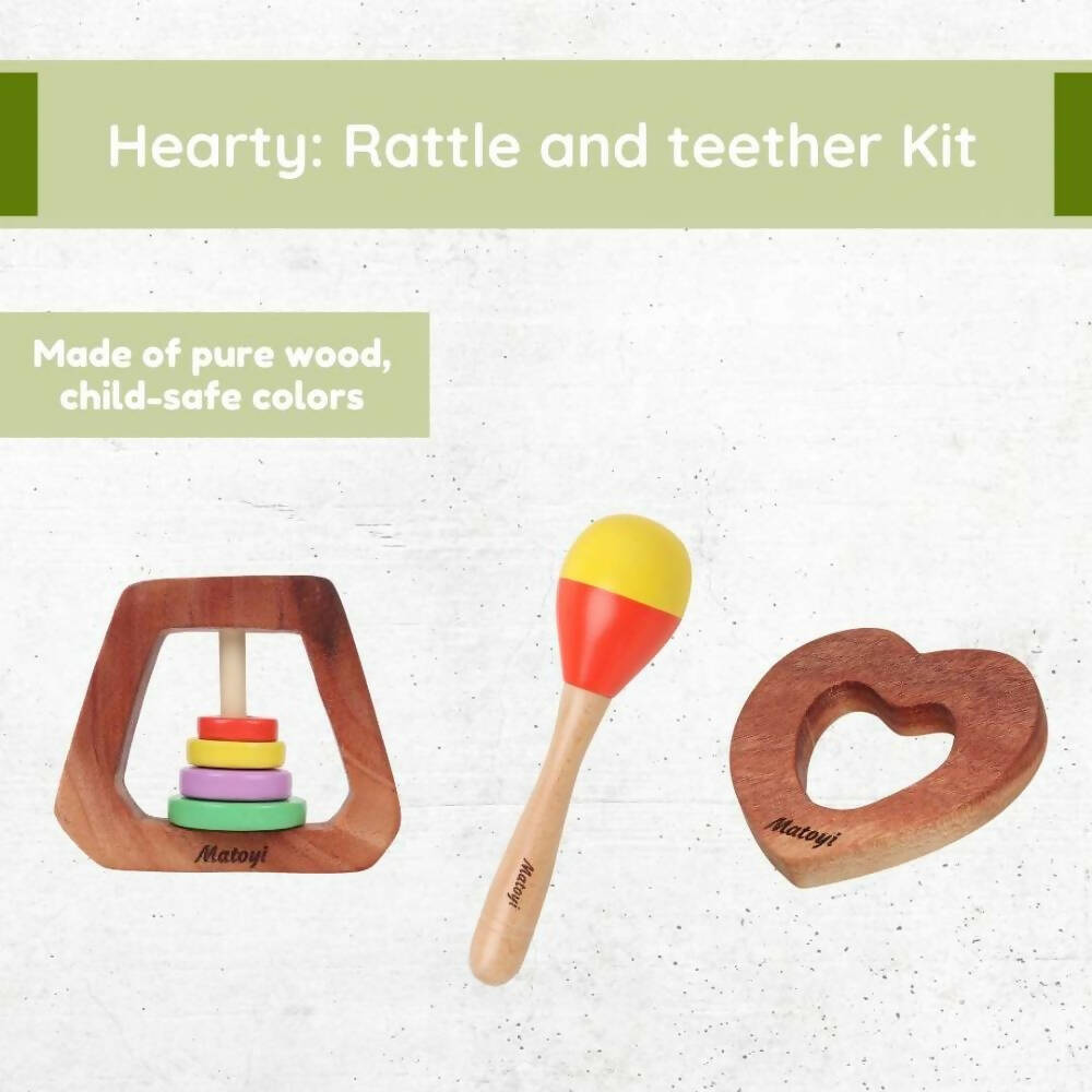 Matoyi Hearty Combo - Baby Rattles And Teether