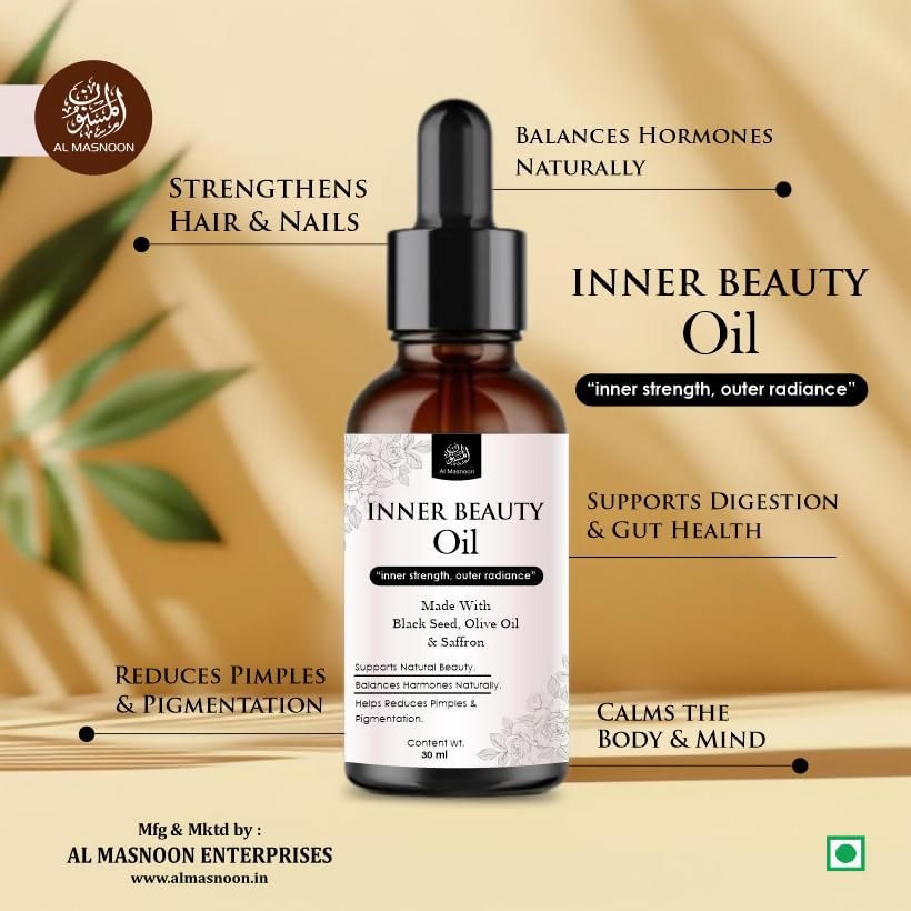 Al Masnoon Inner Beauty Oil For Women Natural Herbal Blend