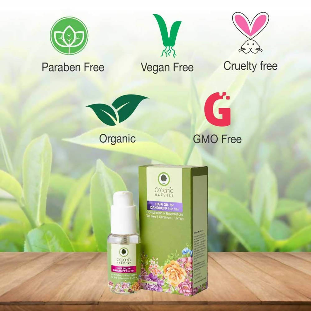 Organic Harvest Hair Oil for Dandruff Free Hair - 50 ml
