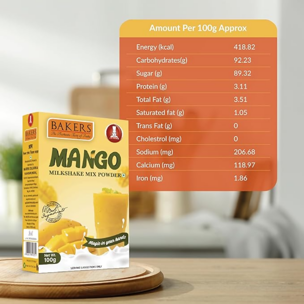 BAKERS Milk Shake Mix - Mango Flavour