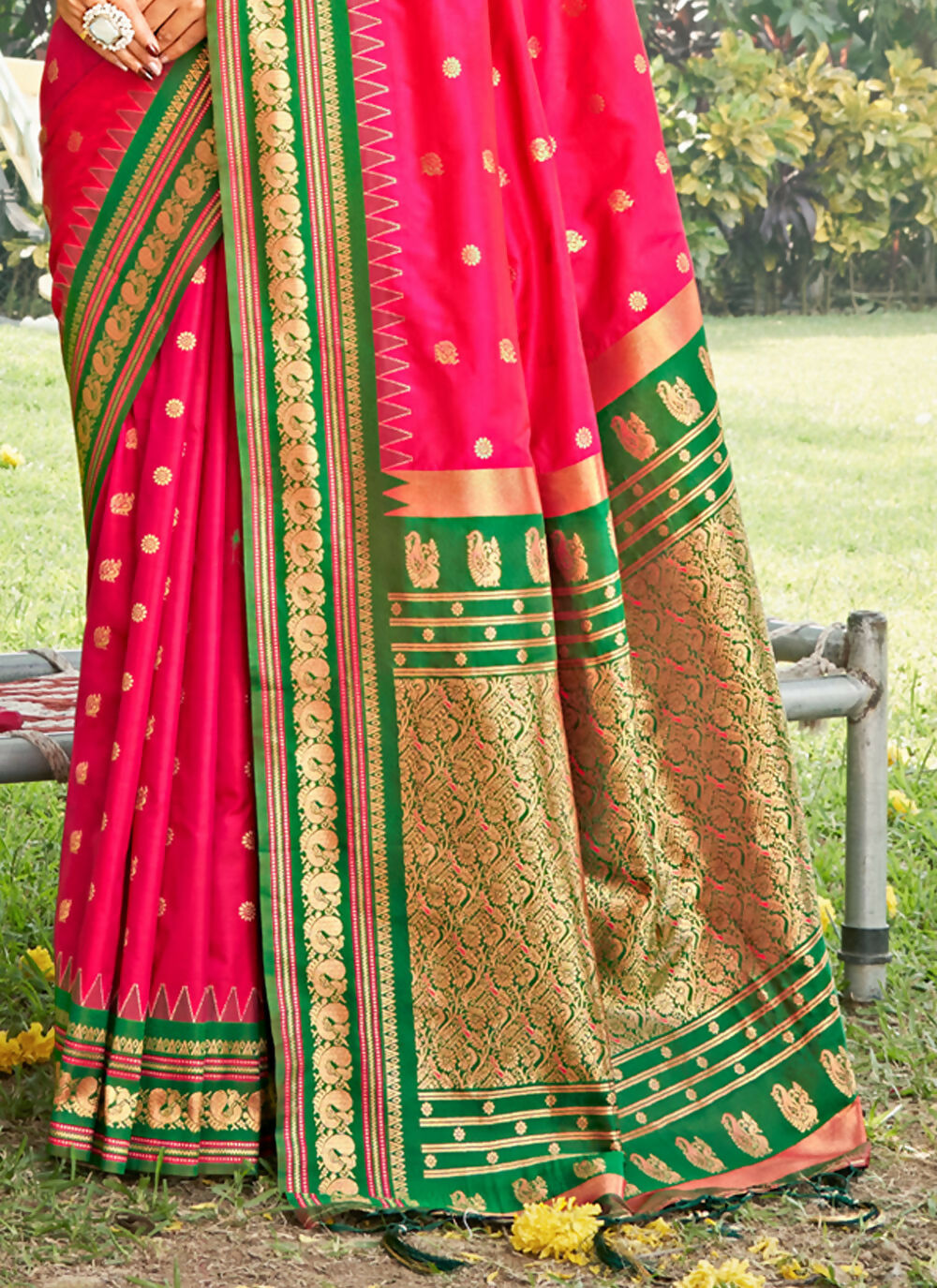 Shree Shyam Fashion Pink Soft Silk Saree