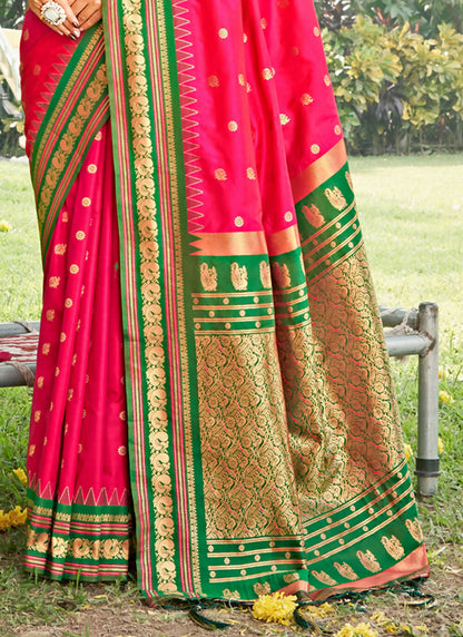 Shree Shyam Fashion Pink Soft Silk Saree