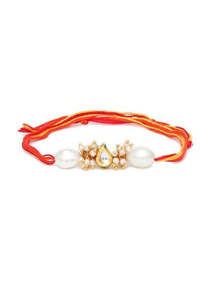 Designer kundan Rakhi - Ruby Raang