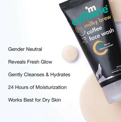 mCaffeine Milky Brew Face Wash - 75 ml