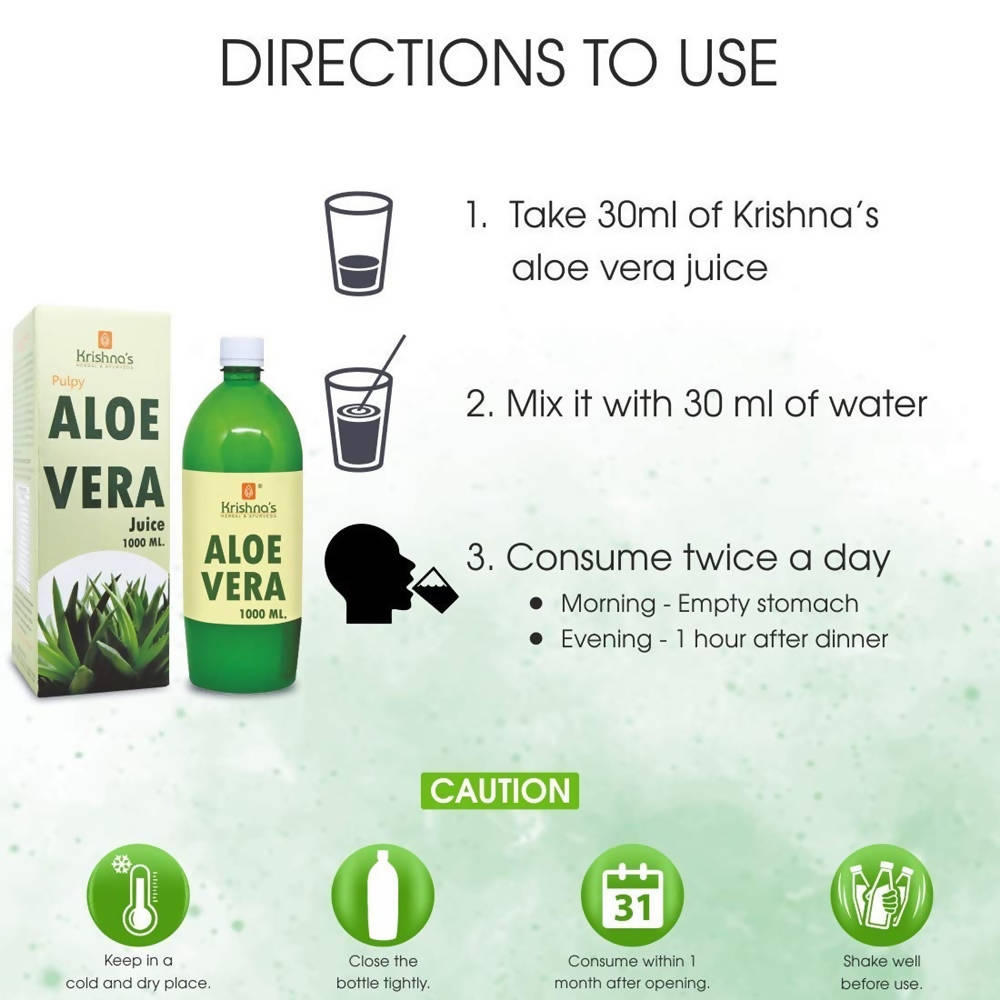 Krishna's Herbal & Ayurveda Aloe Vera Juice - 1000 ml