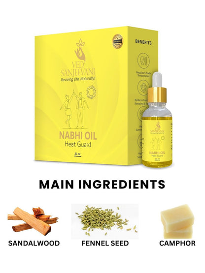 Ved Sanjeevani Heat Guard Nabhi Oil