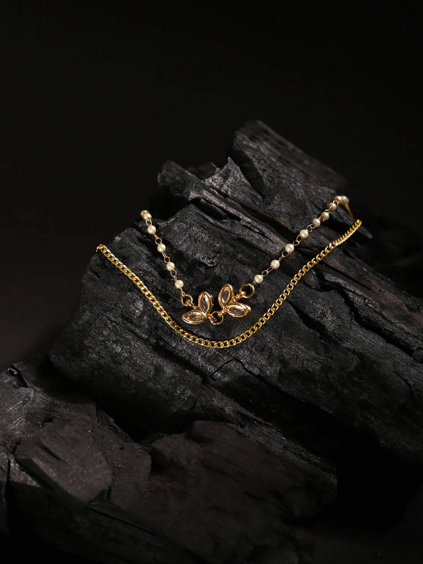 Women's Gold-Polished Chain - Ruby Raang