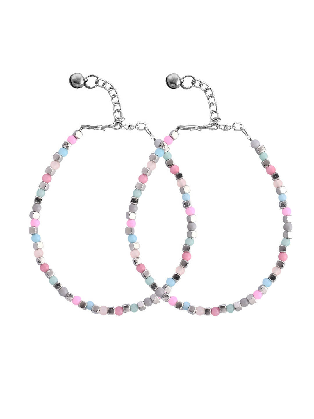 VOJ Women Multi Color stainless steel Anklet
