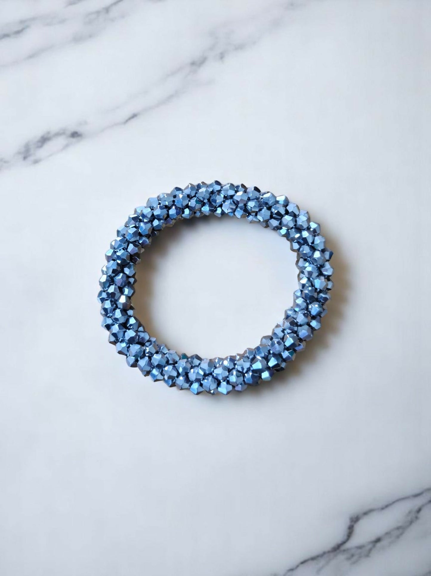Inhanns Unisex Crystal Bloom – Adjustable Crystal Bead Bracelets - Silver